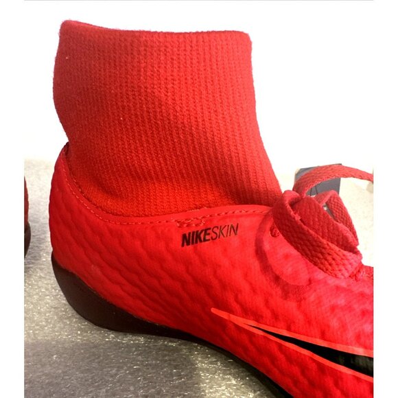 Nike Skin Hypervenom X Youth Turf Soccer Shoes Size 5Y Red / Black Excellent - Picture 9 of 15